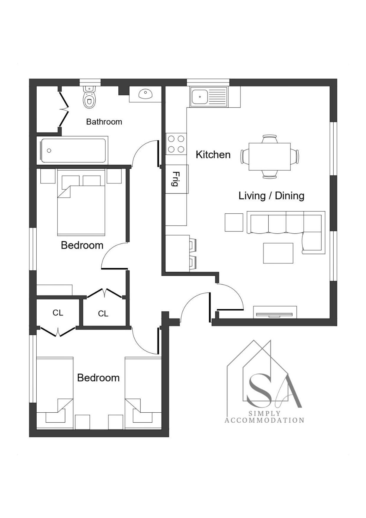 Bright 2Br Apartment - 2 Free Parking Spaces - Near Lgw Airport Crawley  Luaran gambar
